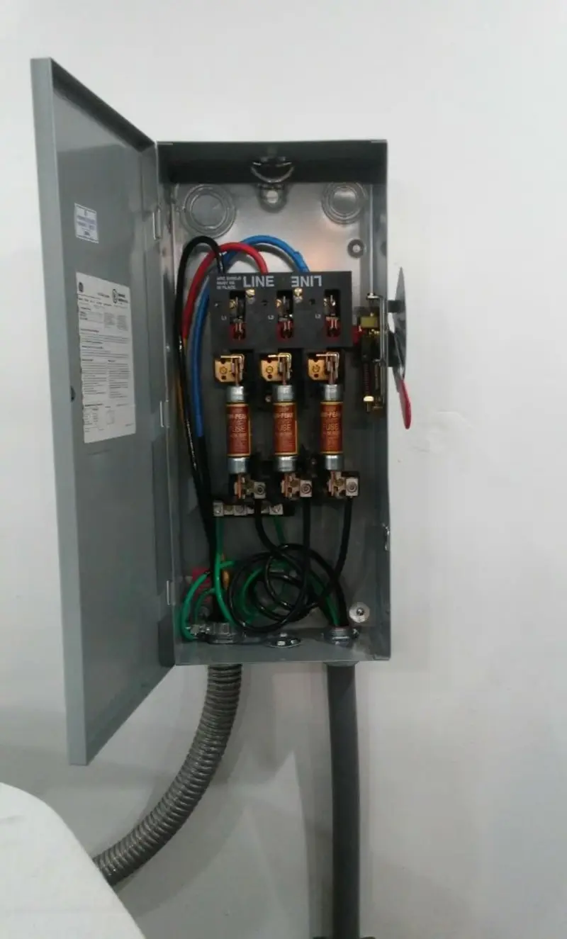Three-phase disconnect switch installed for Electrical Wiring & Rewiring in Porters Neck